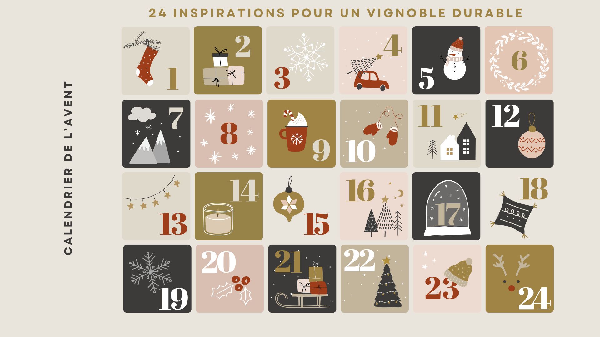 Calendrier de l&rsquo;avent